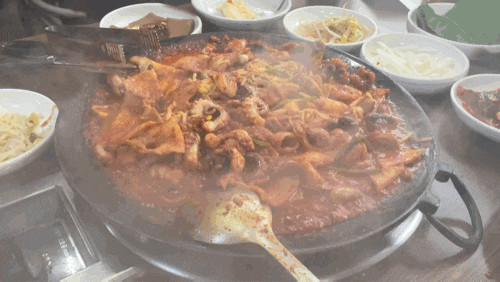 [공덕 맛집] 쭈꾸미랑순두부 | 백종원 골목식당 출연했던 매콤 철판 쭈꾸미볶음