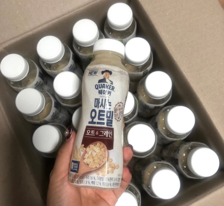 식사대용간편식 퀘이커 마시는 오트밀 오트&그레이내돈내산 리뷰