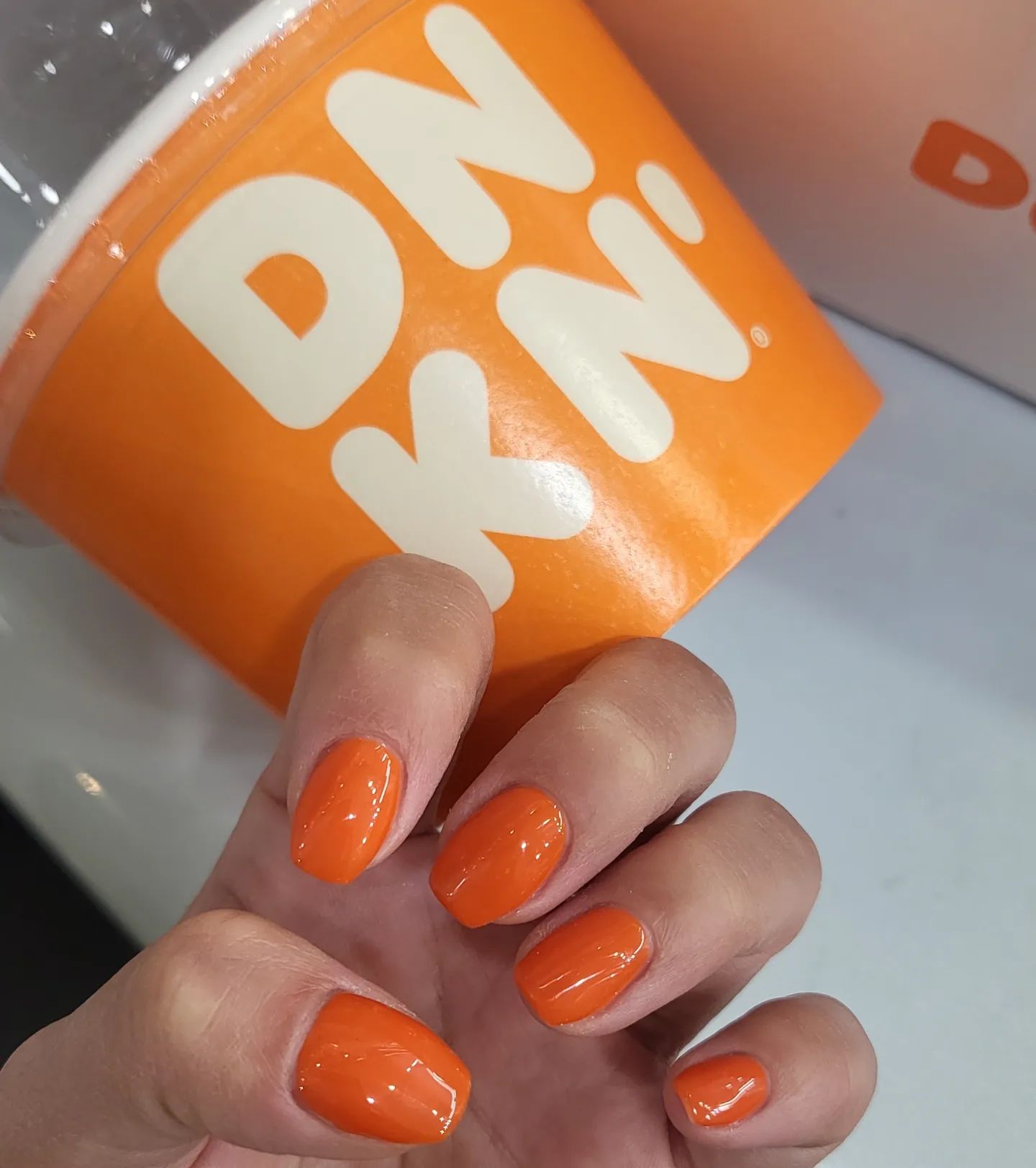 #newnails #던킨 #던킨st #오렌지네일 #삼성동네일 #삼성중앙역 #오스트네일 #ost #🧡