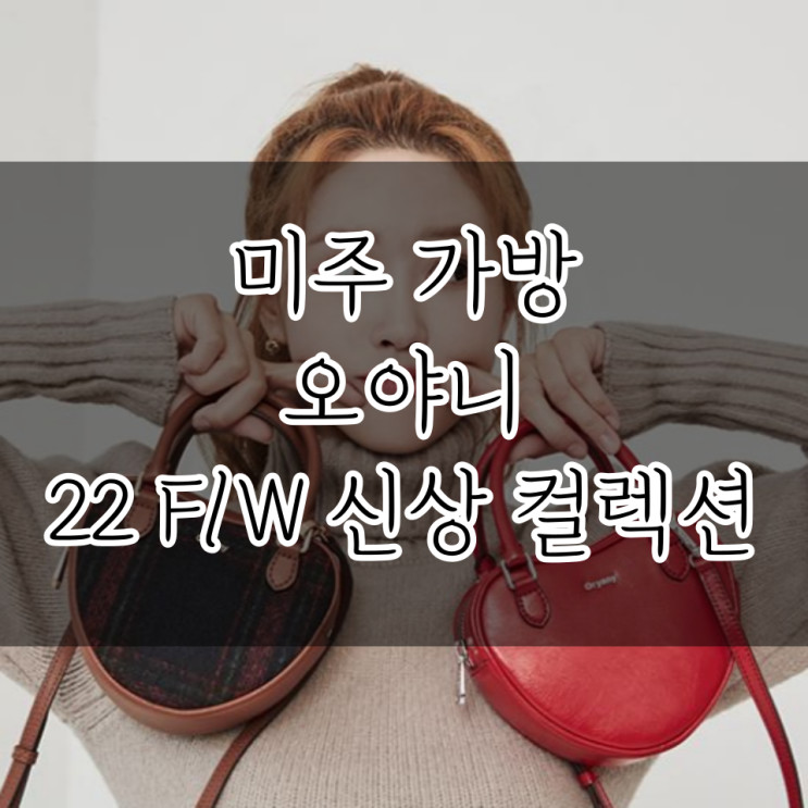 식스센스 미주가방은 오야니 F/W 신상