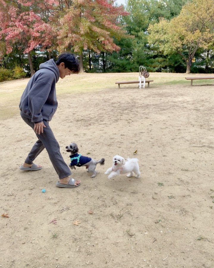 쉬는 날은 항상 아가들에게 반납하는 크앤쿠애비🥰🥰
아빠바라기 아가들❣️