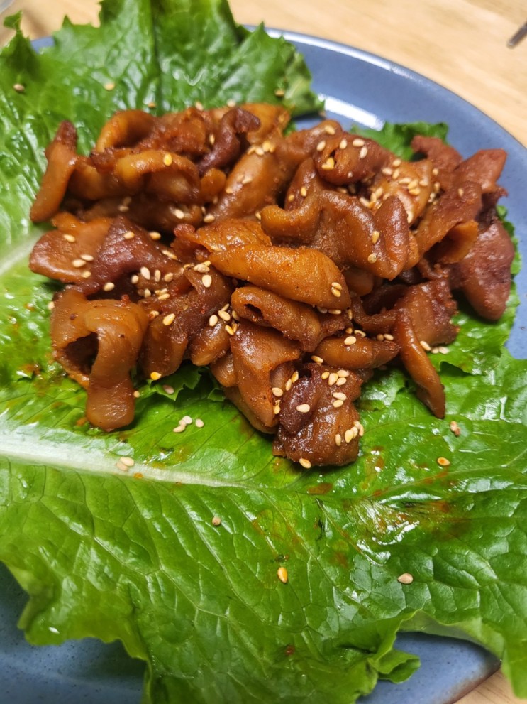 매콤안주 추천! 한잔애 직화 불곱창구이