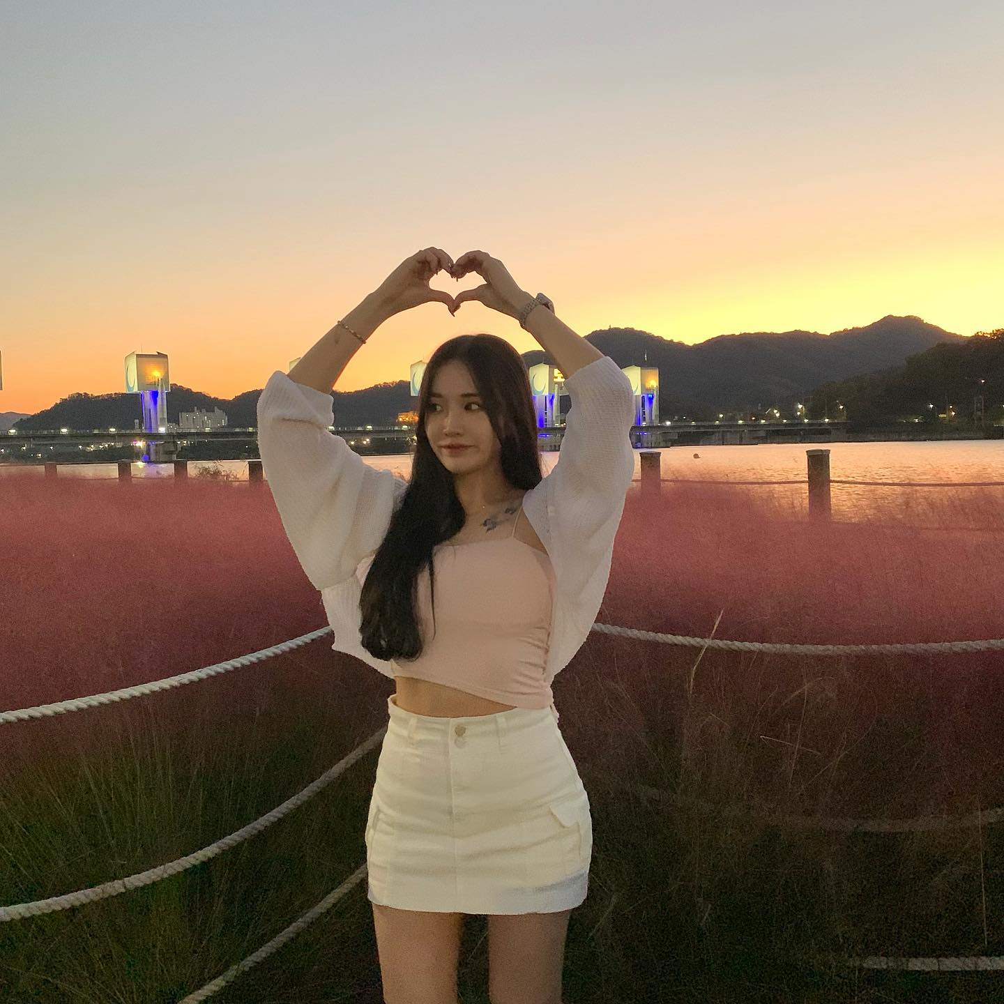 해질녘 핑크뮬리🫶🏻💖