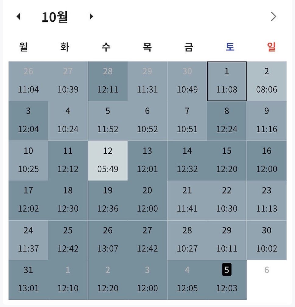 뒤늦게 올리는 10월 열품타
3합 6 맞추고 이화여대 미디어 23학번으로 입학 가보자고 이미 마음속은 이대생임