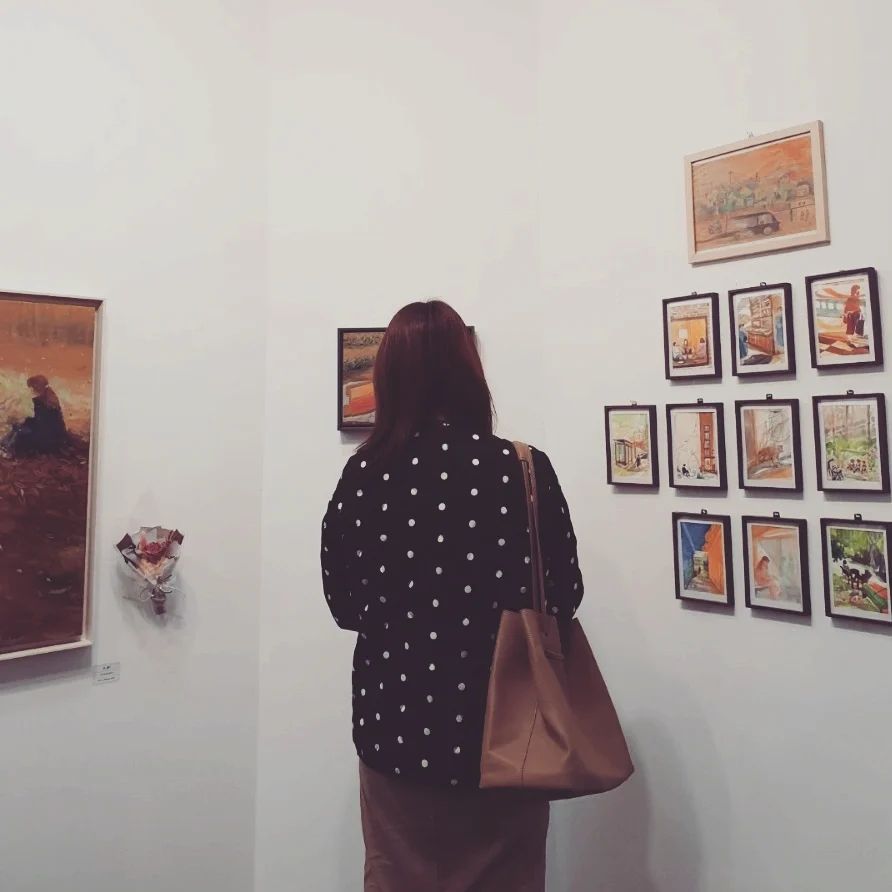 엄마와 딸의 세번째 발자욱👣#인천평생학습관 #인천전시추천 #인천전시회 #유화 #미술전시회 #미술전시 #미술전시회