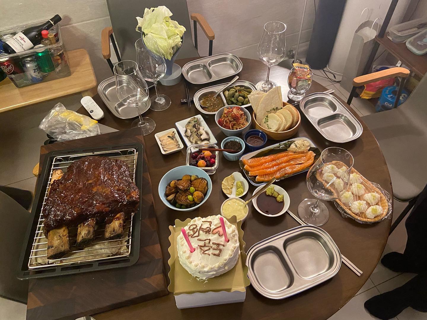 사위, 제부를 위한 양식+한식+모든 나라 음식 총집합 요리
맛나 증말🥺🥹
.
.
.
.
#일상 #주말 #내집 #배불러 #daily