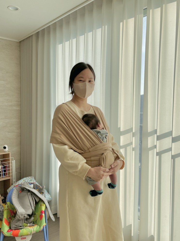 신생아부터 쭈욱 쓸 수 있는 신생아아기띠 코코루 베이비 슬링