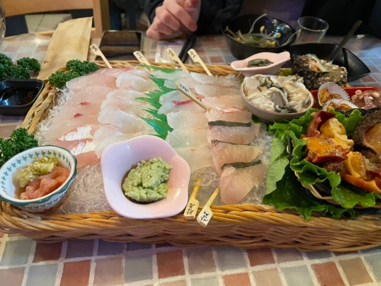 구월동맛집 어부김부장에서 신선한 모둠회와 해산물 먹고왔어요