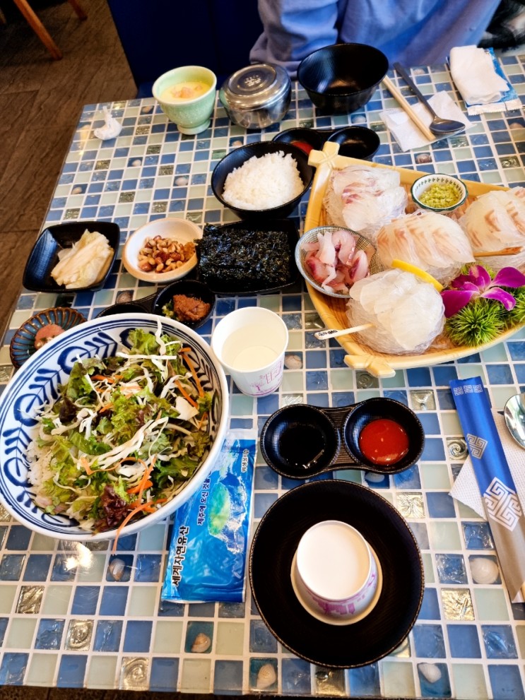 송도 맛집 회백반이 맛있는 연수동 어부장 본점