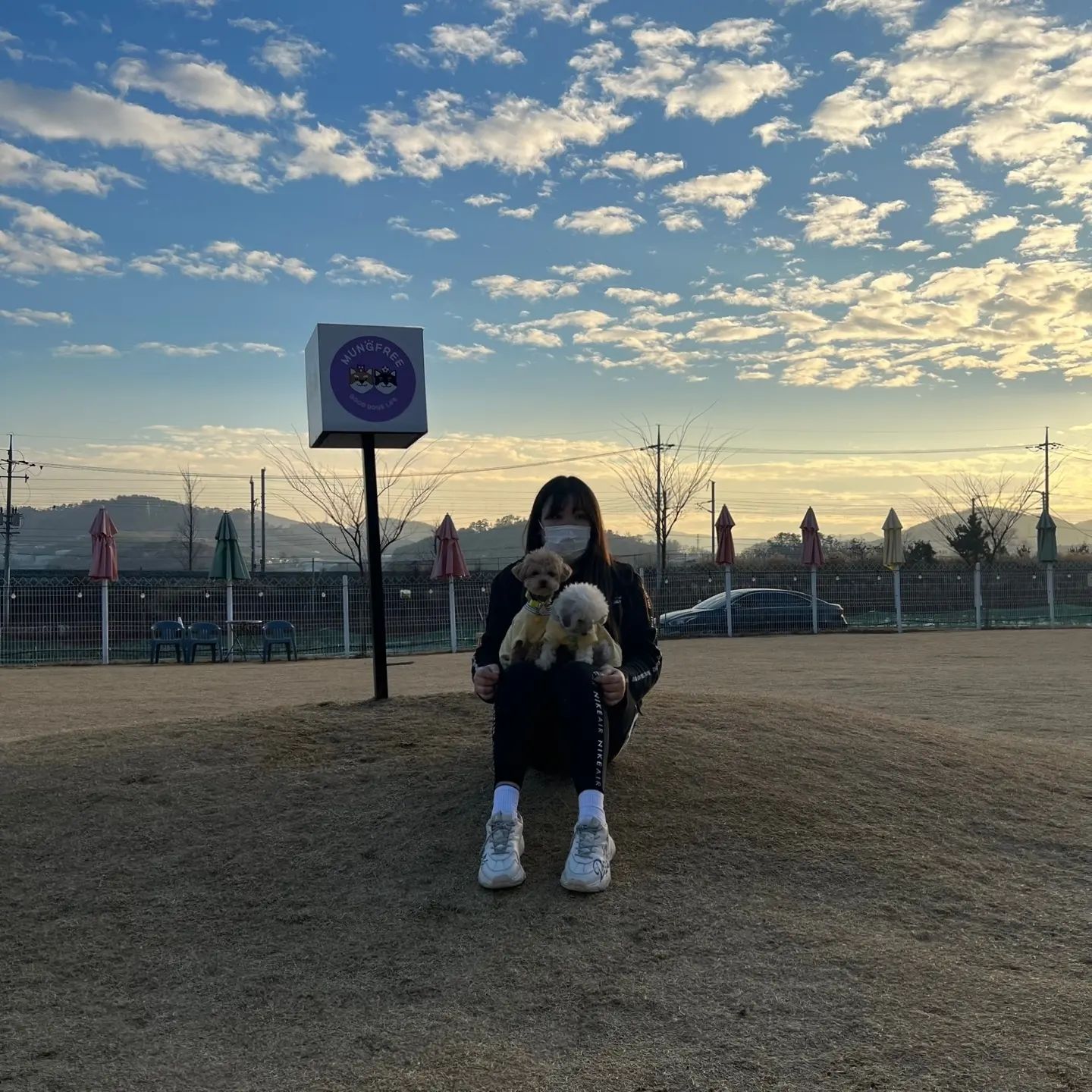 한겨울 봄날, 구름 태양 우주랑 ☁️🌞🌌