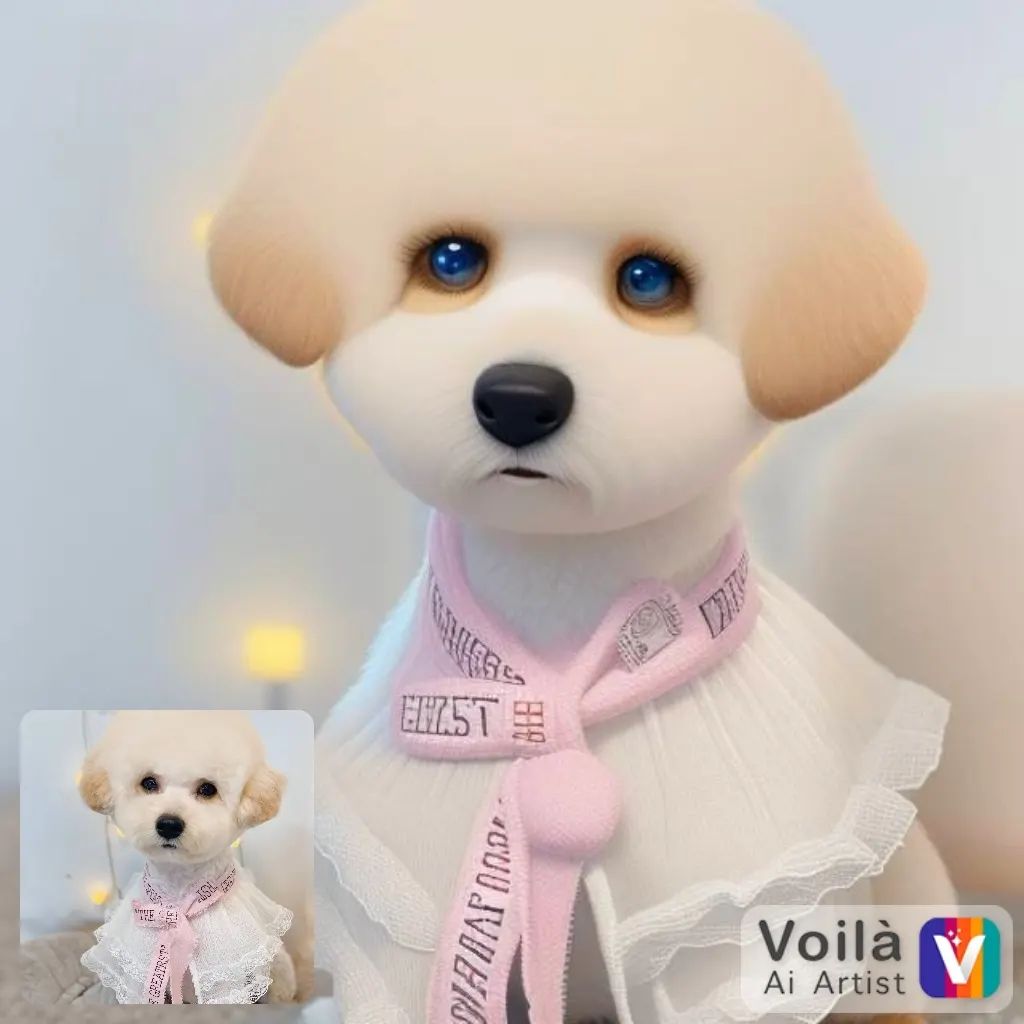 너무 귀여워 💜💙♥️

#dog #dogstagram #강아지 #푸들 #poodle #ai #voila