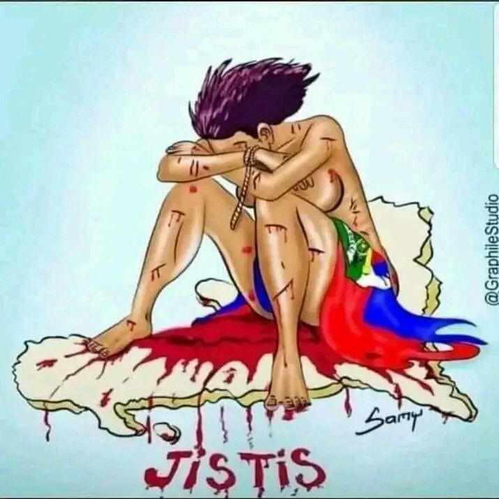 #jistis #jistis 
Kiyes kap ede'n di on mo kiyes kap sove nou 
Twòp #san koulè 
Twòp #timounn vinn #ofelin
Twòp pou nou
Twòp fren ak sèn #mouri 
Ase ase ase ase