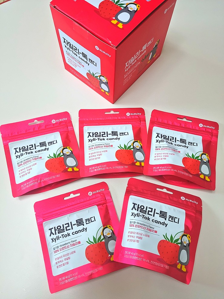 무설탕 자일리톡 캔디 - 온가족이 먹는 맥널티 자일리톨 사탕