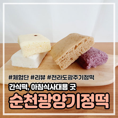 전라도 광주기정떡하면 순천광양기정떡 - 술떡, 간식떡, 아침식사대용으로 좋다