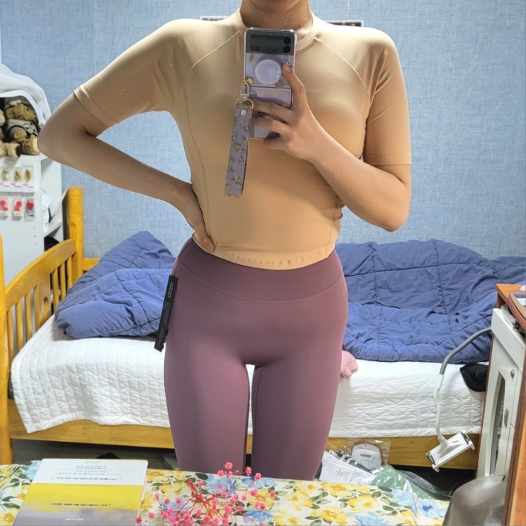 젝시믹스 인패드 슬림핏 숏슬리브 크롭, 기본 후기 : 여름에 추천