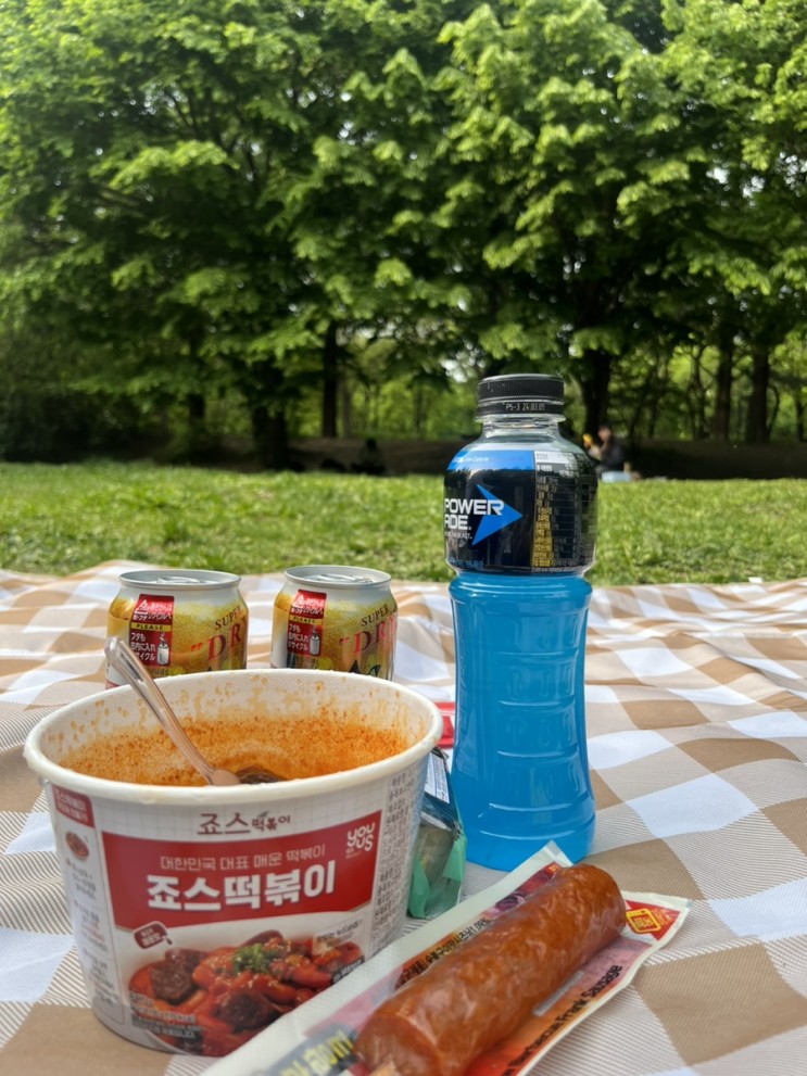 [서울숲] | 돗자리 펴놓고 편의점 음식 즐기기! (+튤립 근황,,+맥주리뷰~~!)