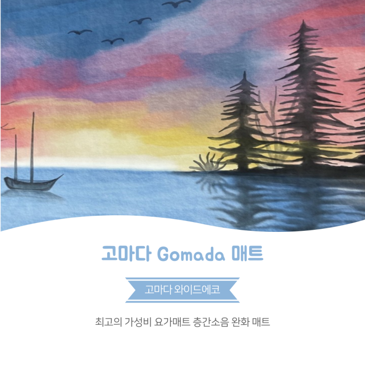 고마다 와이드에코 최고의 가성비 요가매트 층간소음 걱정 없는 요가매트 강하나 스트레칭 매트