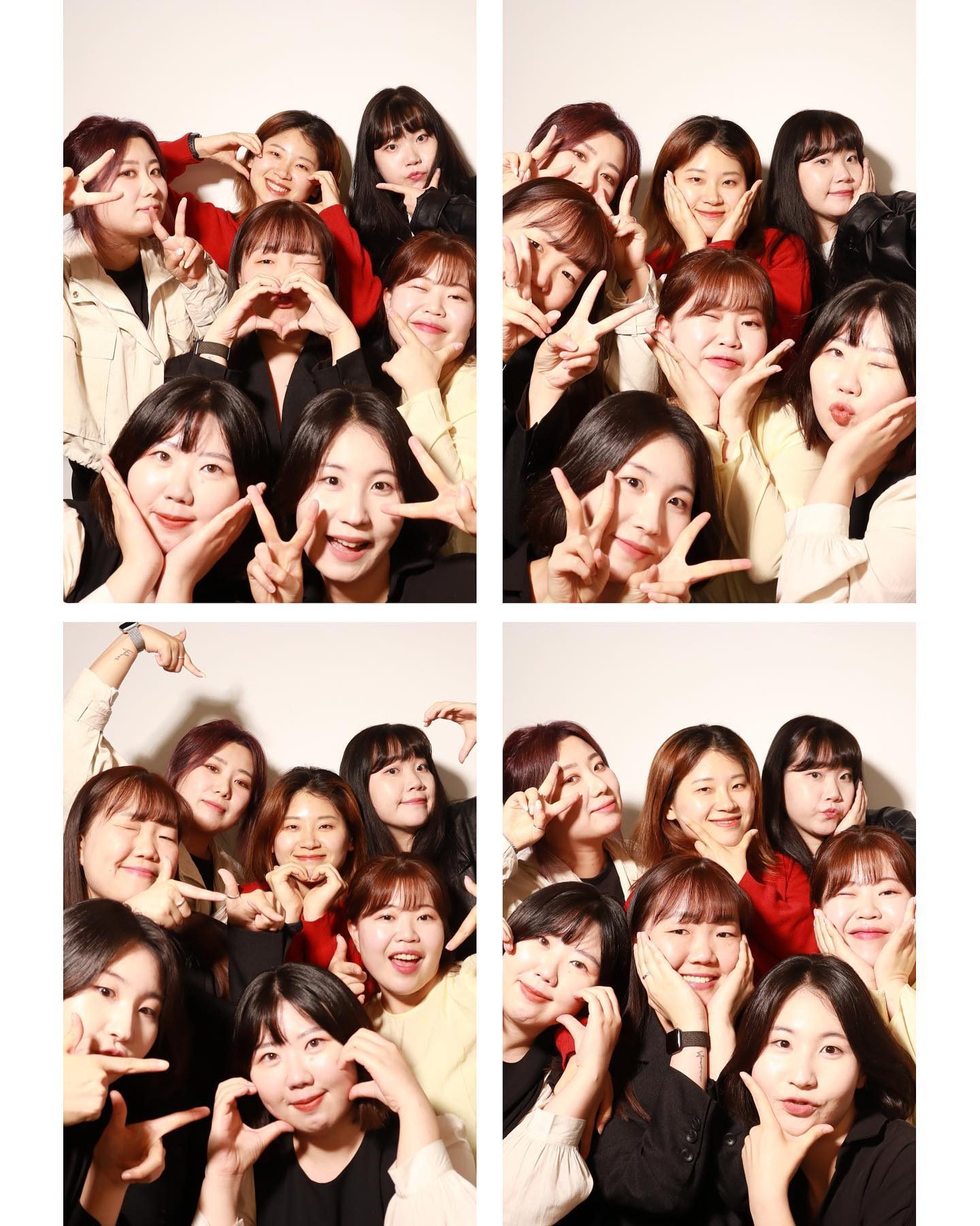 스토리 아까워서 게시글로 박제🤓
사진만 봐도 시끄러움 ㅋㅋㅋㅋㅋ
(4인이상 찍은거 처음이야..)
