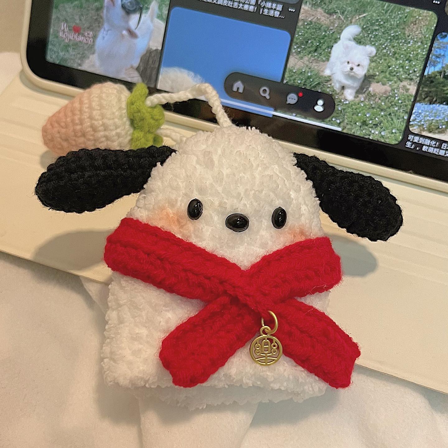 帕恰狗钥匙包｜客定
#crochet #sanrio #sanriocharacters