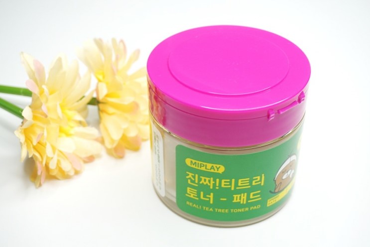 미플레이 진짜 티트리 토너 패드로 닦토하세요!~