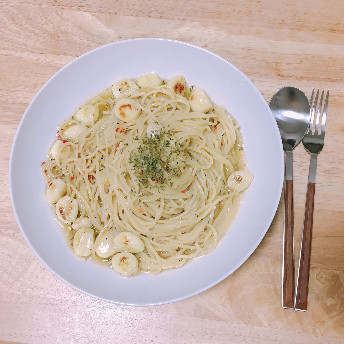 #오늘의자취요리 
간단하게 #봉골레파스타 #🍴
#자취스타그램 #쿡스타그램