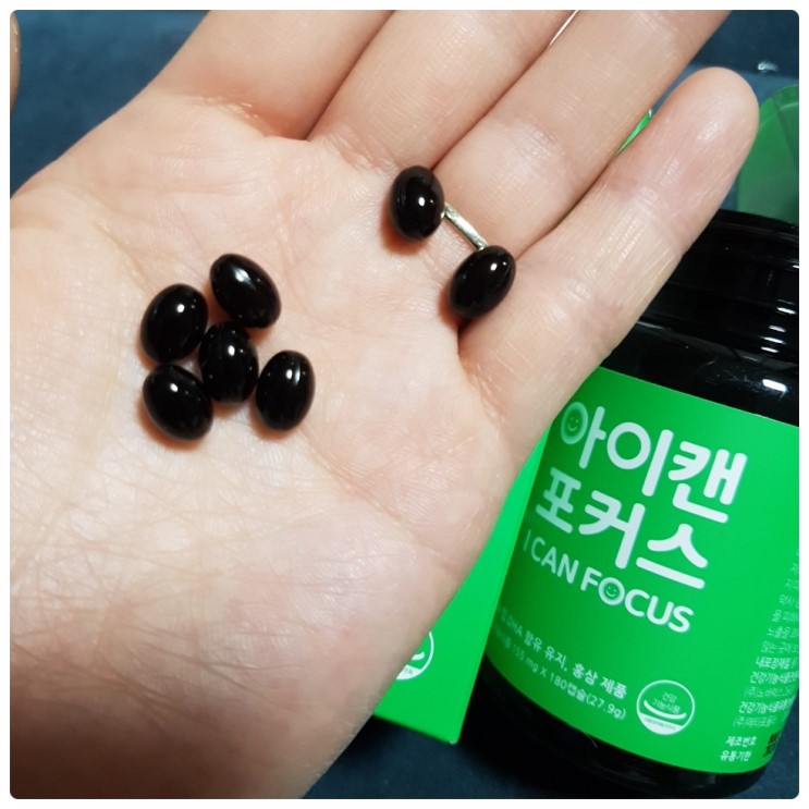 '아이캔포커스 솔직 후기' 오메가3+홍삼 먹기!