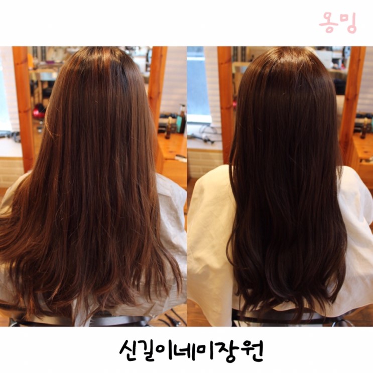 남포동미용실 신길이네미장원 염색 강추추