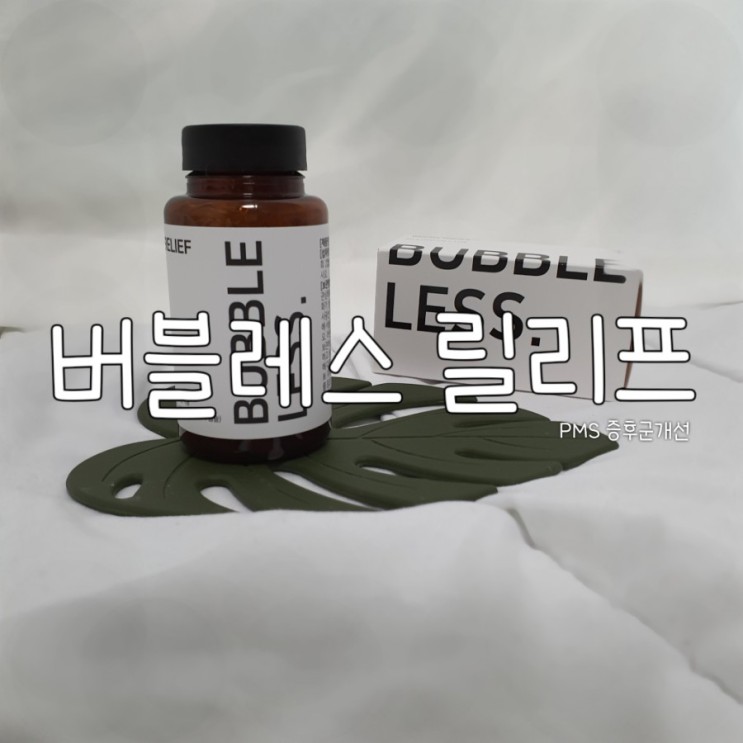 [사용후기] 월경전증후군,생리전증후군 개선에 좋은 감마리놀렌산 버블레스 릴리프 먹어봤습니다!