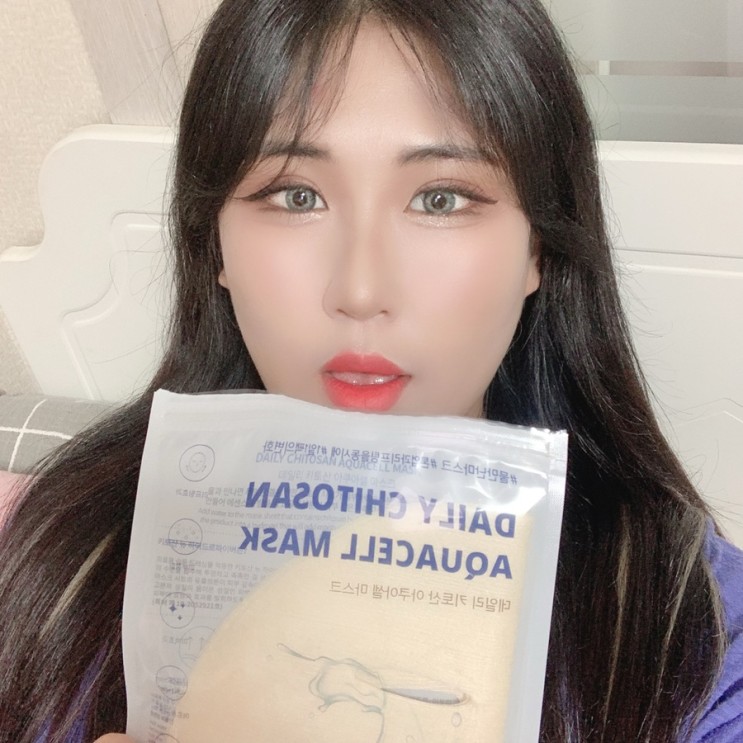 쫀쫀하게 잡아주는 마스크팩/ 데일리 키토산 아쿠아셀 마스크/ 건식 마스크팩