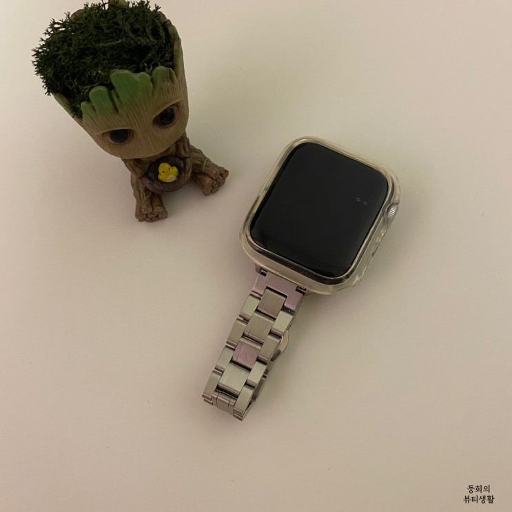 메탈 애플워치 스트랩 이뻐서 데일리에 차기 딱 좋아