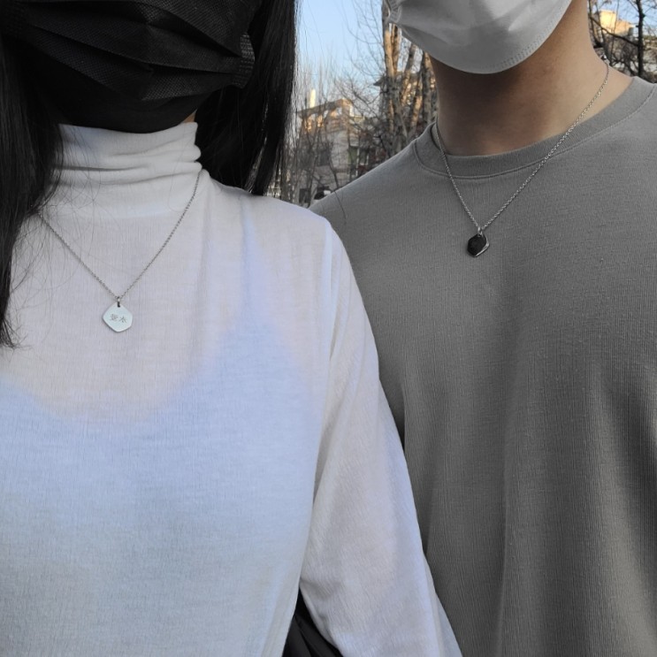커플 각인 이니셜 목걸이 추천 [데일리유니크]