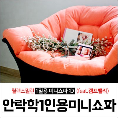 1인용쇼파 _ 캠프밸리 릴렉스밀란 미니쇼파 (수유의자)