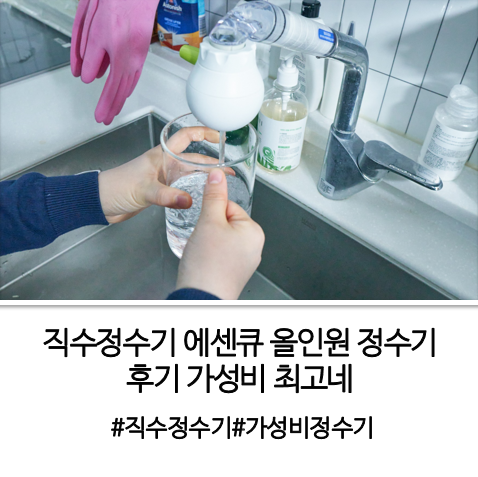 직수정수기 에센큐 올인원 정수기 후기 가성비 최고네