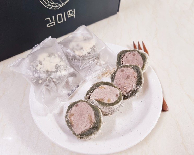 아침식사대용 개별포장떡 찹쌀떡 두텁떡 맛집 김미떡