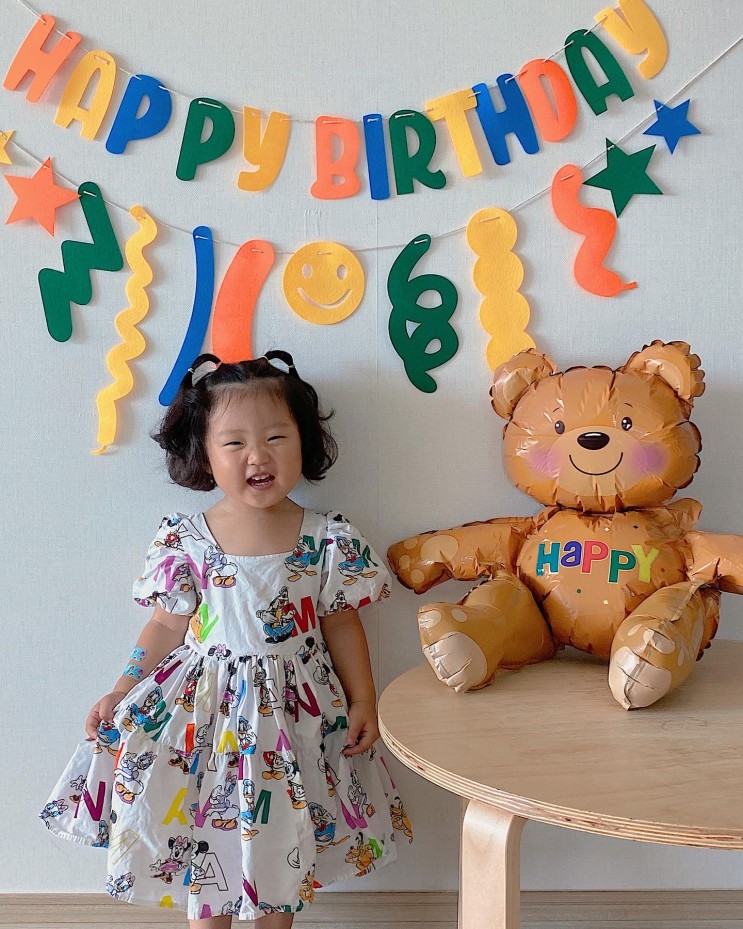 생일파티풍선 베이비아이143 엄마표셀프촬영!
