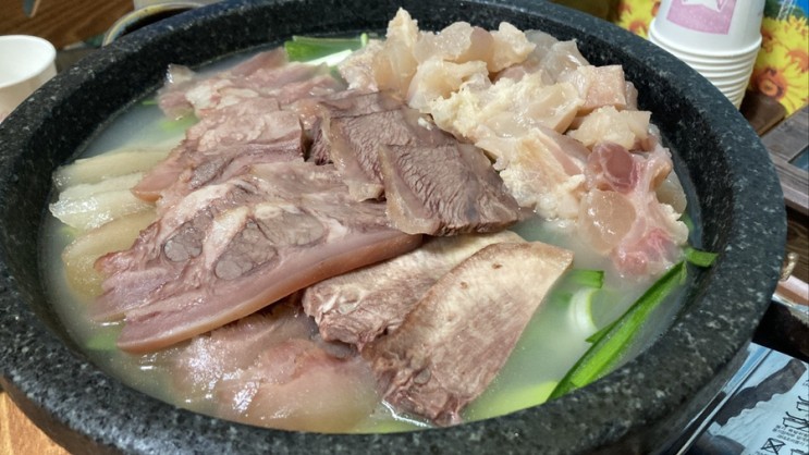 SNS맛집, 송탄출장소 만물식당 반반수육 진짜 맛있어!
