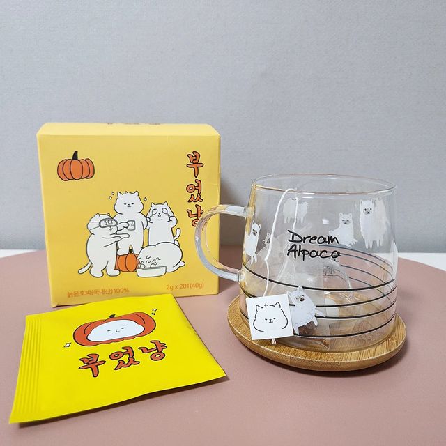 달수니 on Instagram‎: "#광고 #부었냥 #호박차  ❛ ڡ ❛  올댓뮤즈에서 소유가 소개한 부었냥 호박차를 마셔보았어요 ◡̈ 호박차가 붓기해소에 도움이 된다는건 모두 잘 아시쥬~? 저는 손발