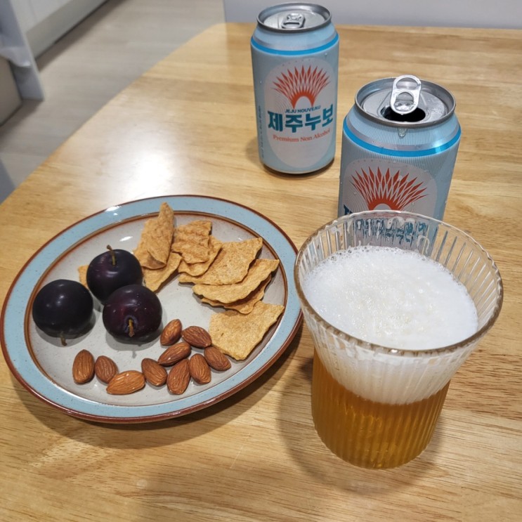 제주맥주의 논알콜 브랜드 제주누보 추천드려요!