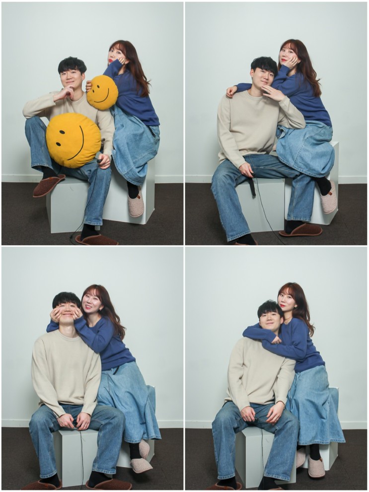 영등포셀프사진관 기념일데이트로 흑백사진