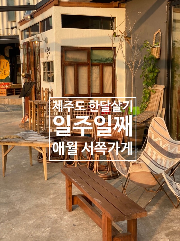 제주도 한 달 살기 일주 일차 애월 서쪽 가게, 우주선 빵집