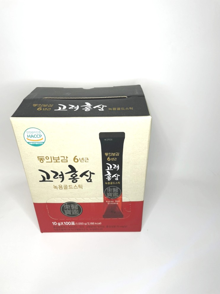 홍삼녹용선물세트로 동의보감 6년근 고려 녹용 홍삼 스틱로 선택했어요