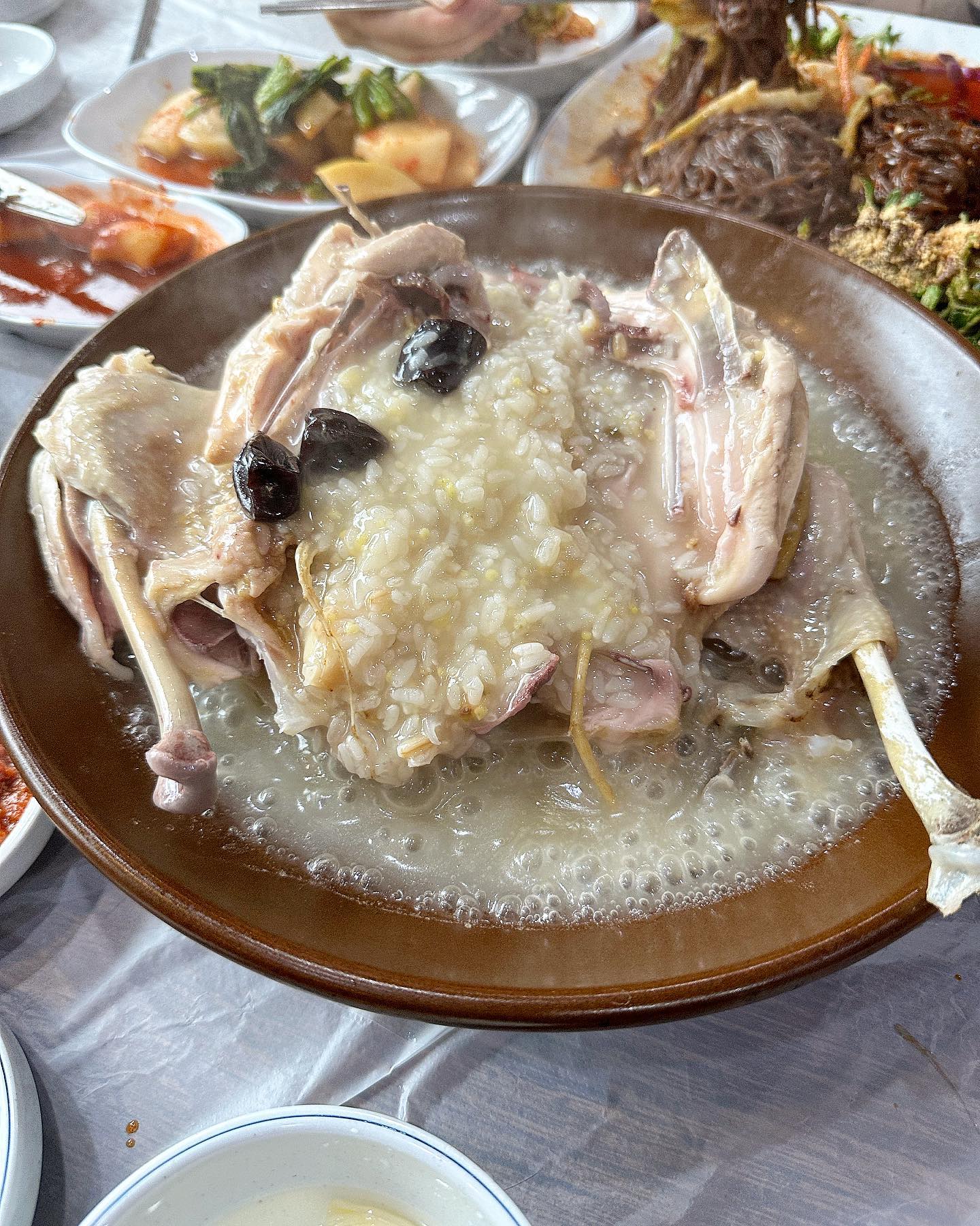 할머니 생신기념으로 먹었던 닭백숙!! 쟁반 국수도 함께👍👍 내 사랑 원픽 할머니❤️사랑해요  안성 닭백숙 맛집 장수촌👌양도 엄청 많아서 한마리 시키고 쟁반국수 시켰는데 남겼어요 😂 남은거는 들고가서 할머니네 순남이 ㅎ 진돗개안테 몸보신으로 줬습니다👍👍밑반찬으로 닭똥집이랑 떡볶이도 주는데 완전 맛있어요 💕 사진은 못찍었지만 남은거는 알아서 포장해가는 시스템입니다 ㅎ 안성 최고의 몸보신 맛집❤️❤️

.
.
.
.
.
.
.
.

#홈쿡 #요리 #요리스타그램 #푸드스타그램 #음식 #음식스타그램 #홈메이드 #쿡스타그램 #인스타푸드 #맛스타그램 #온더테이블 #먹스타그램 #먹팔해요 #요리하는남자 #요리그램 #요리사 #먹팔 #cooking #cookinggram #cookingtime #cookingclass #instagram #좋반 #좋아요 #좋아요반사 #좋아요 #맞팔 #like4likes #like4follow #likeforlikes