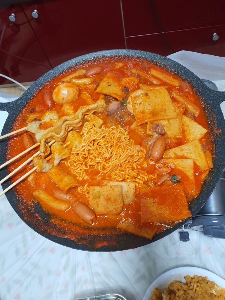 캠핑 밀키트, 간편식, 캠핑요리, 매운 떡볶이 곱순떡♥