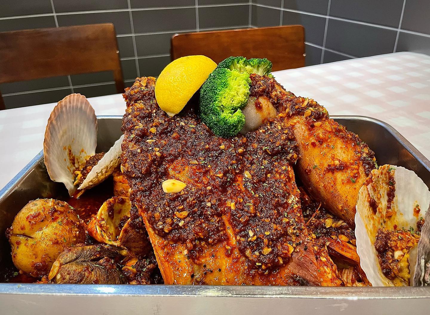 미국식 해물찜을 맛볼 수 있는곳🦞
#la코코보일링 #다산테라타워점

- 보일링&텍사스바베큐콤보 2인 57,000원