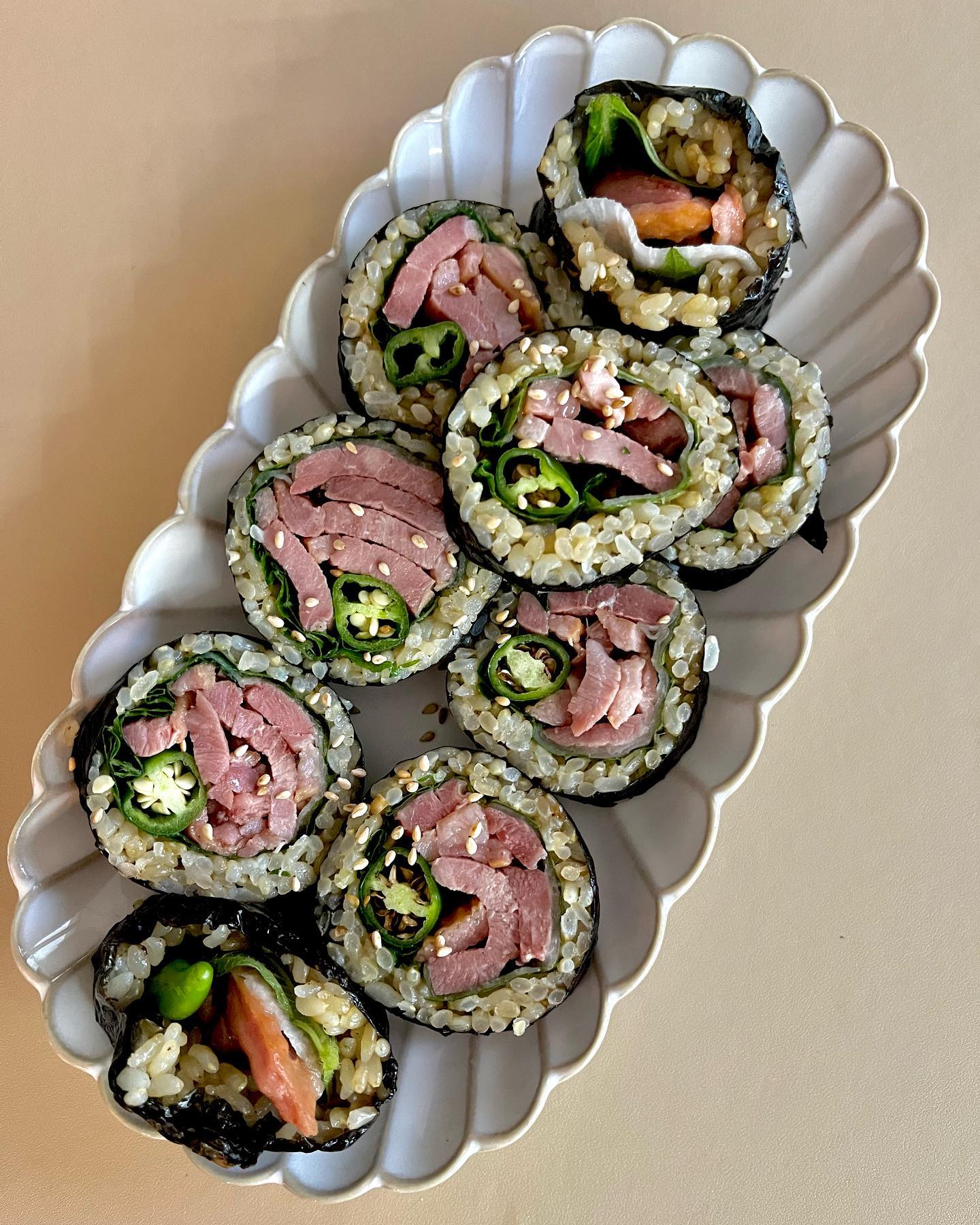👩🏻‍🍳훈제오리김밥