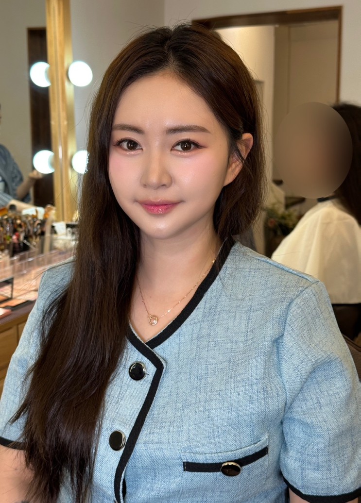 데일리메이크업 받고 프로필 사진 찍고옴 유진메이크업 청담