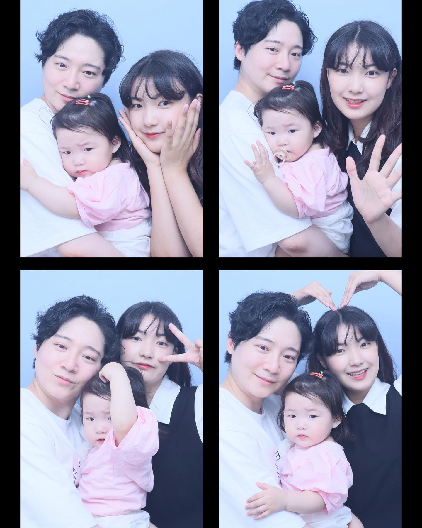 부쩍 많이 자란듯한 예나와 가족사진🖤