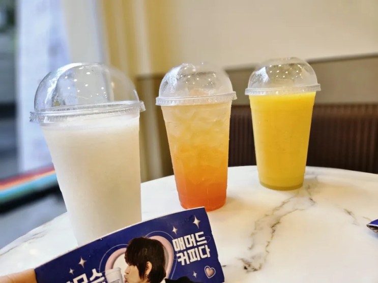 매머드커피 여름신메뉴 다나카 과일음료 3종 동대구역 근처 카페