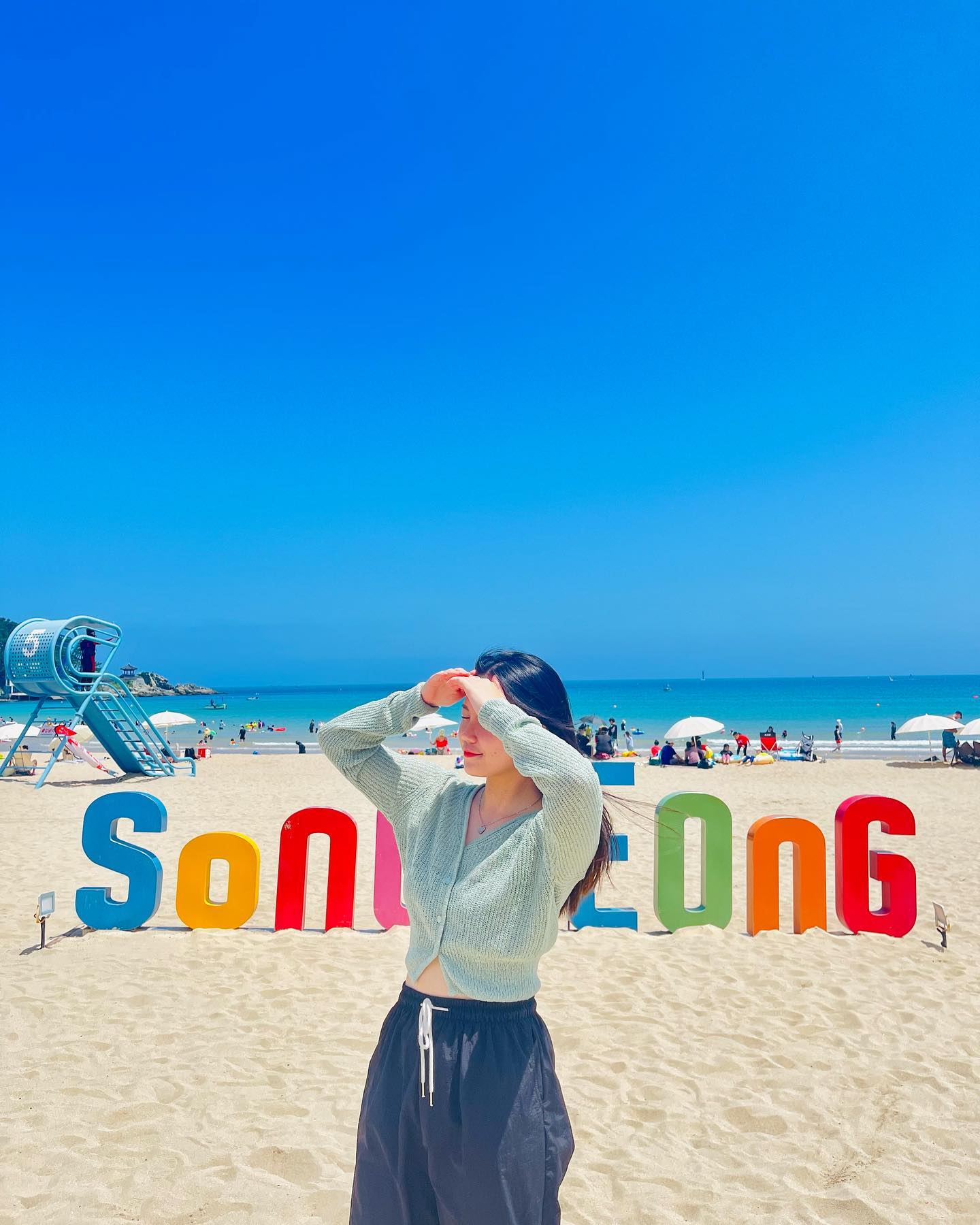 ☀️해쨍쨍 송정바다 가고싶다학🥺