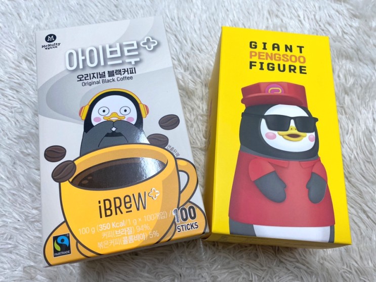 맥널티 펭수와함께하는 공정무역 아이브루 오리지널 블랙커피(홈카페, 오피스카페 추천)
